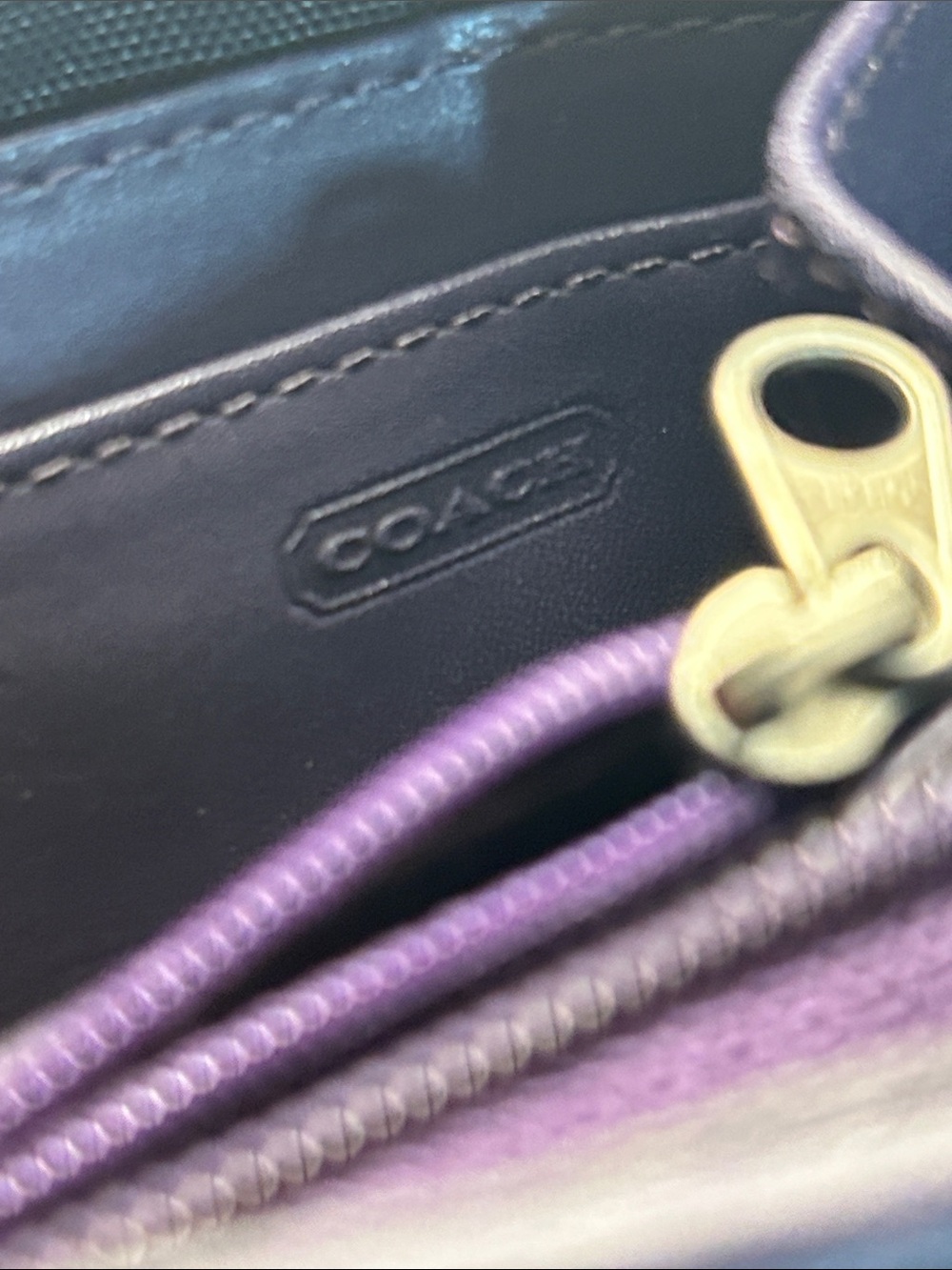 Coach Neo collection zip-around wallet Vintage Y2K GUVC - Picture 7 of 12